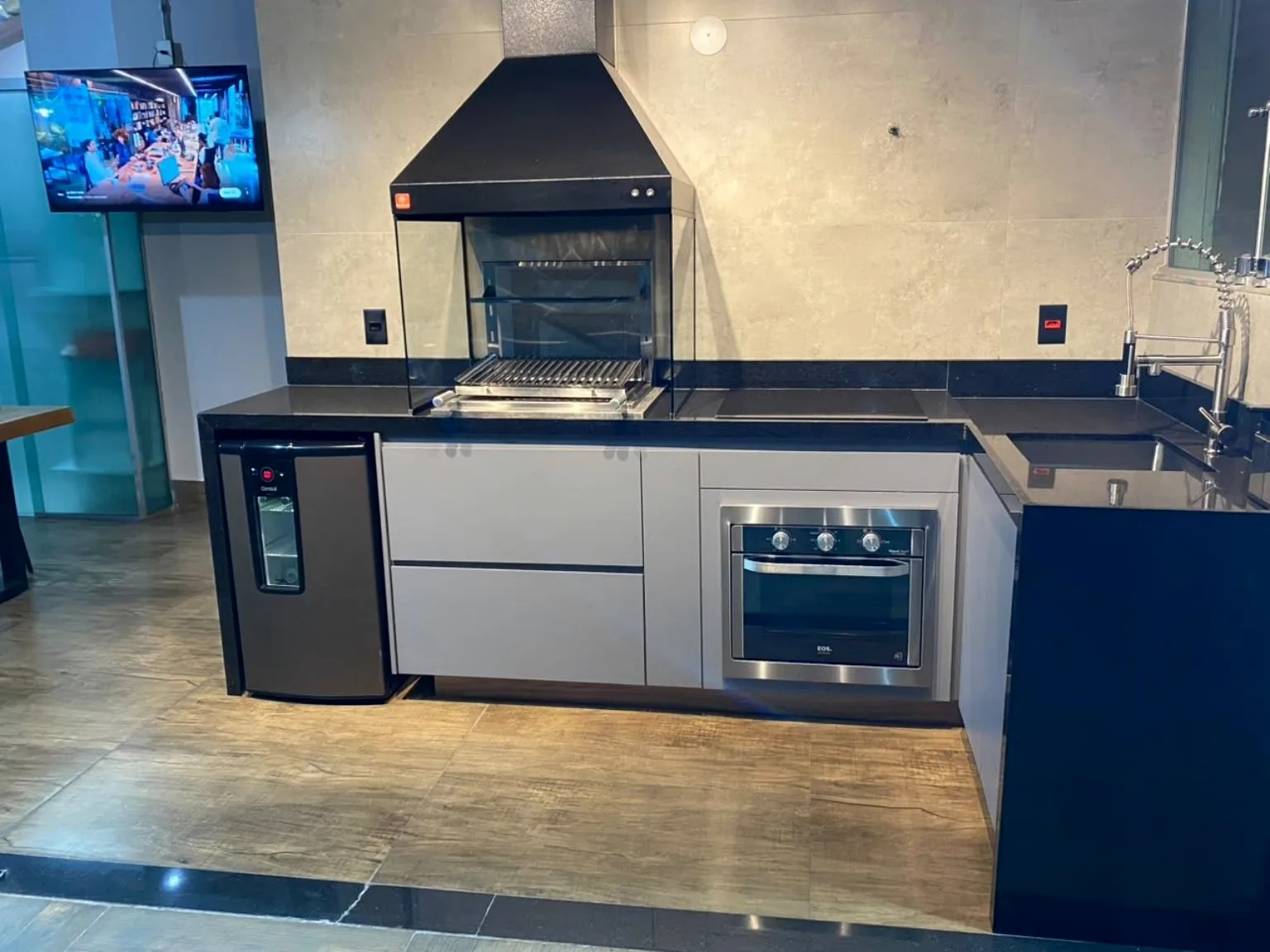Espaço gourmet planejado